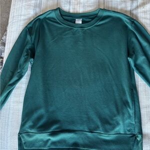 Danskin Teal Crew Neck Top sweatshirt